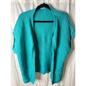 Garanimals By Marita Turquoise Knit Vest Cardigan Sweater Size 46